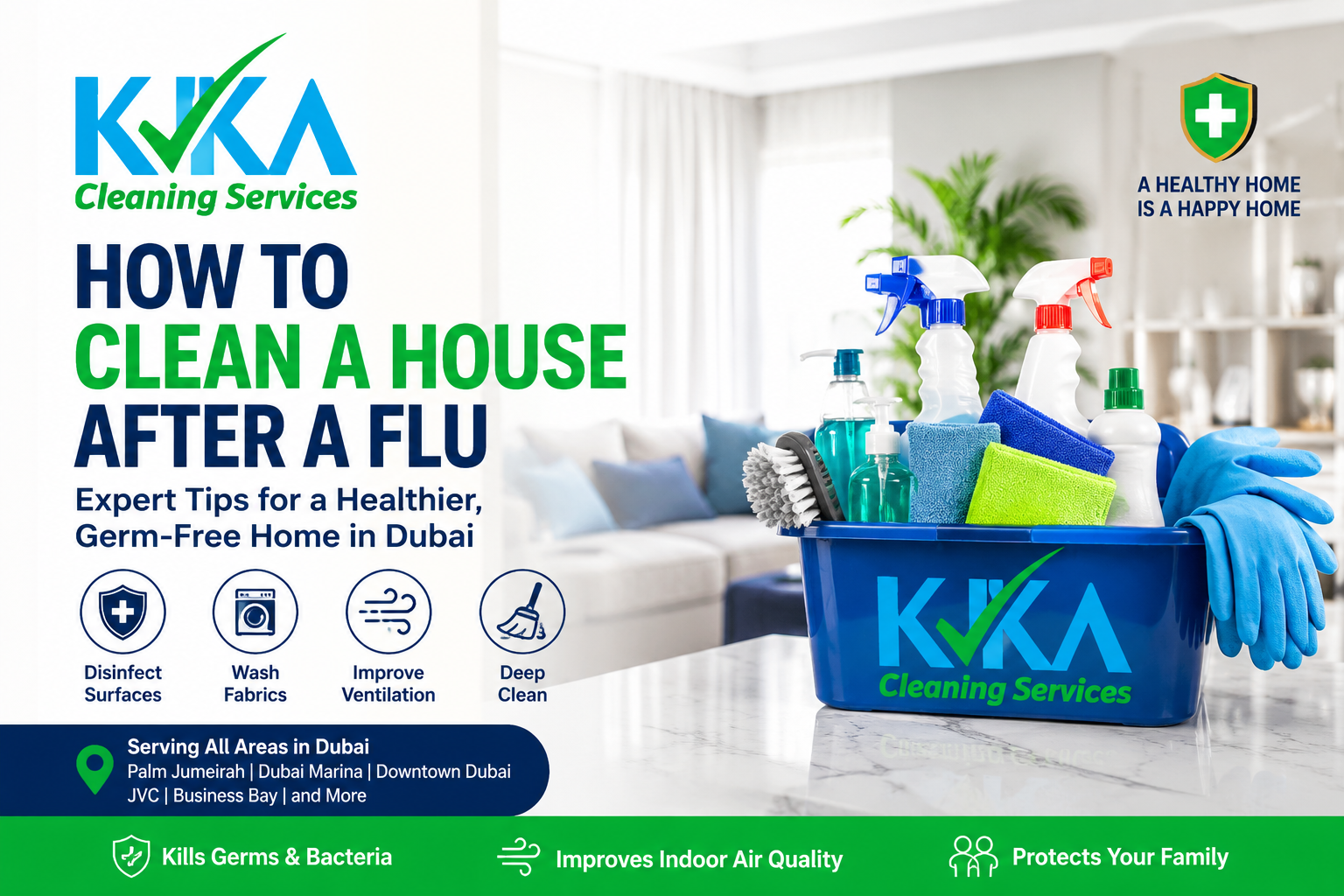 How to Clean a House After a Flu